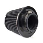 Filtru de aer conic negru cu 3 adaptoare - imagine 2