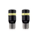 Set becuri auto cu LED CANBUS compatibil T10 W5W 19 SMD Alb 12V, destinat competitiilor auto sau off-road