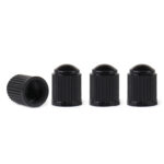 Set 4 capacele auto din plastic pentru ventil, culoare Neagra - imagine 2