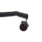 Cablu electric pentru remorca spiralat cu prize 7PIN 12V 6m - imagine 2