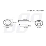 Ornament toba esapament din otel inoxidabil MT 021 - imagine 3