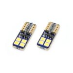 Set becuri auto cu LED CANBUS compatibil T10e W5W 8 SMD Alb 12/24V, destinat competitiilor auto sau off-road - imagine 3
