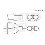 Ornament toba esapament din otel inoxidabil MT 010 - imagine 4