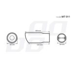 Ornament toba esapament din otel inoxidabil MT 011 - imagine 5
