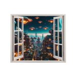 Folie imprimata color pentru decor perete locuinta, dimensiune 125 x 110cm, model: VIEW TO HAVEN 01 - imagine 2