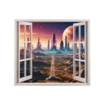 Folie imprimata color pentru decor perete locuinta, dimensiune 125 x 110cm, model: VIEW TO HAVEN 03 - imagine 2