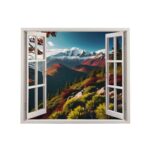 Folie imprimata color pentru decor perete locuinta, dimensiune 125 x 110cm, model: VIEW TO HAVEN 34 - imagine 2