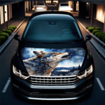 Folie Capota Auto "Hood Art" rezistenta la exterior, marime M (165 x 120cm) - Cod: AVX-CAPOTA-030M - imagine 2