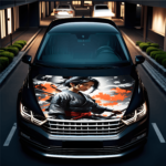 Folie Capota Auto "Hood Art" rezistenta la exterior, marime L (180 x 130cm) - Cod: AVX-CAPOTA-005L - imagine 2