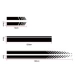 Set 5 stickere autoadezive Tuning, model "Racing Stripes V1", dimensiune 190 cm, culoare Alba - imagine 2