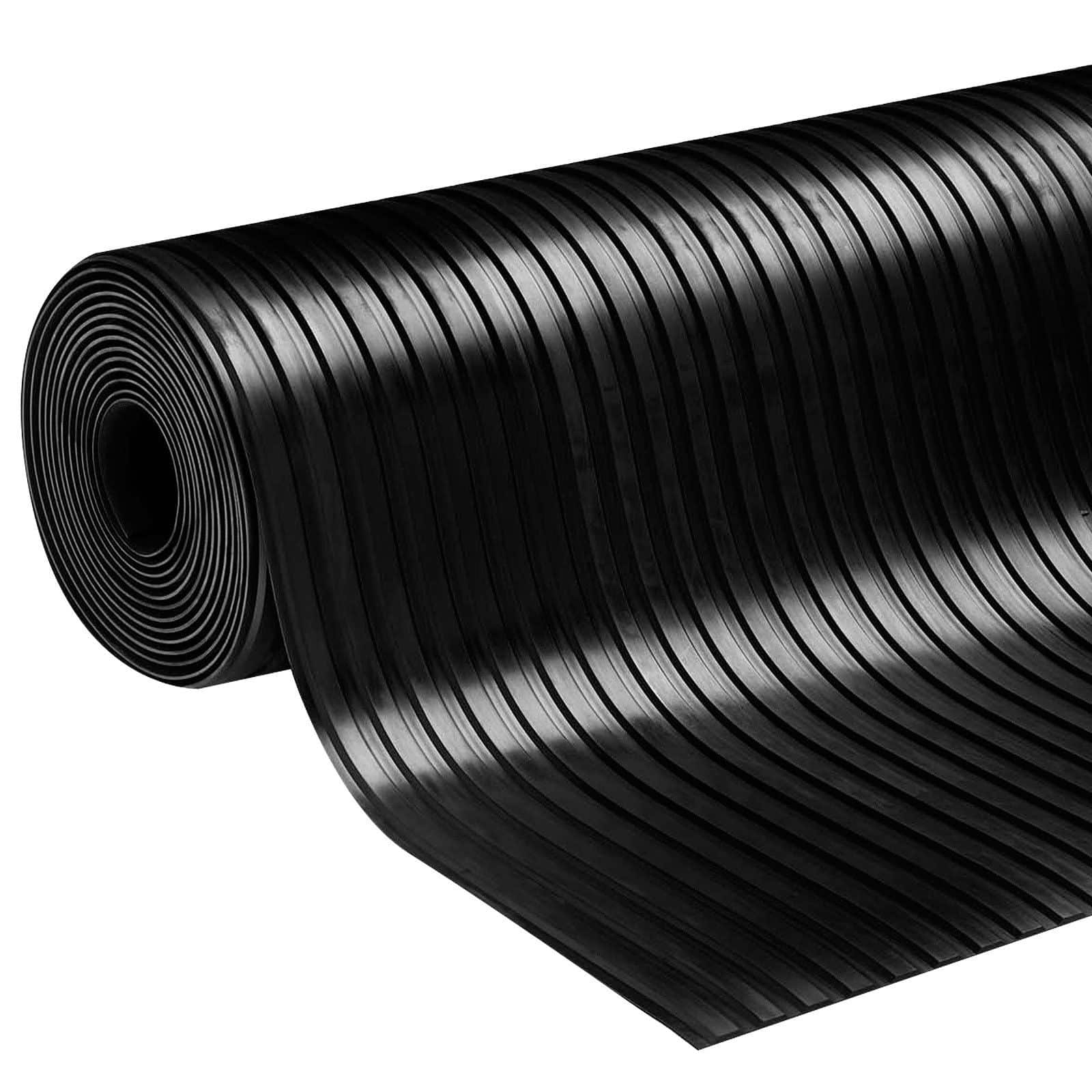 90237e3e551de3f29ed224b700e14da9.jpg Covor Antiderapant din Cauciuc, Linoleum din Cauciuc pentru Protectie Podea Auto - model STRIATII MARI - imagine 1