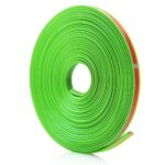 Inele de protectie si decor jante, adezive, din plastic flexibil - VERDE - imagine 2