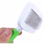 Perie de par alba cu verde pentru animale AVX-ZW3C - imagine 2