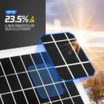 Panou Solar 20W, pentru incarcare baterii de 12V, utilizat in Calatorii, Rulote, Camping, Cabana - imagine 2