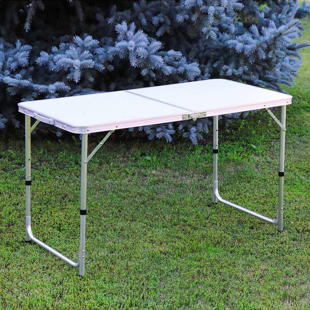 3033ec5f51ed4fbbf4c797b98c981518-1.jpg Masa Pliabila din aluminiu cu blat MDF pentru picnic, dimensiune 120 x 60 cm - imagine 1