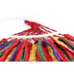 Hamac Multicolor Dublu (2 persoane), 190 x 150 cm, cu bara de 40 cm - ROSU - imagine 2