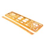 Suport numar inmatriculare din plastic, calitate Premium, culoare ORANGE - imagine 2