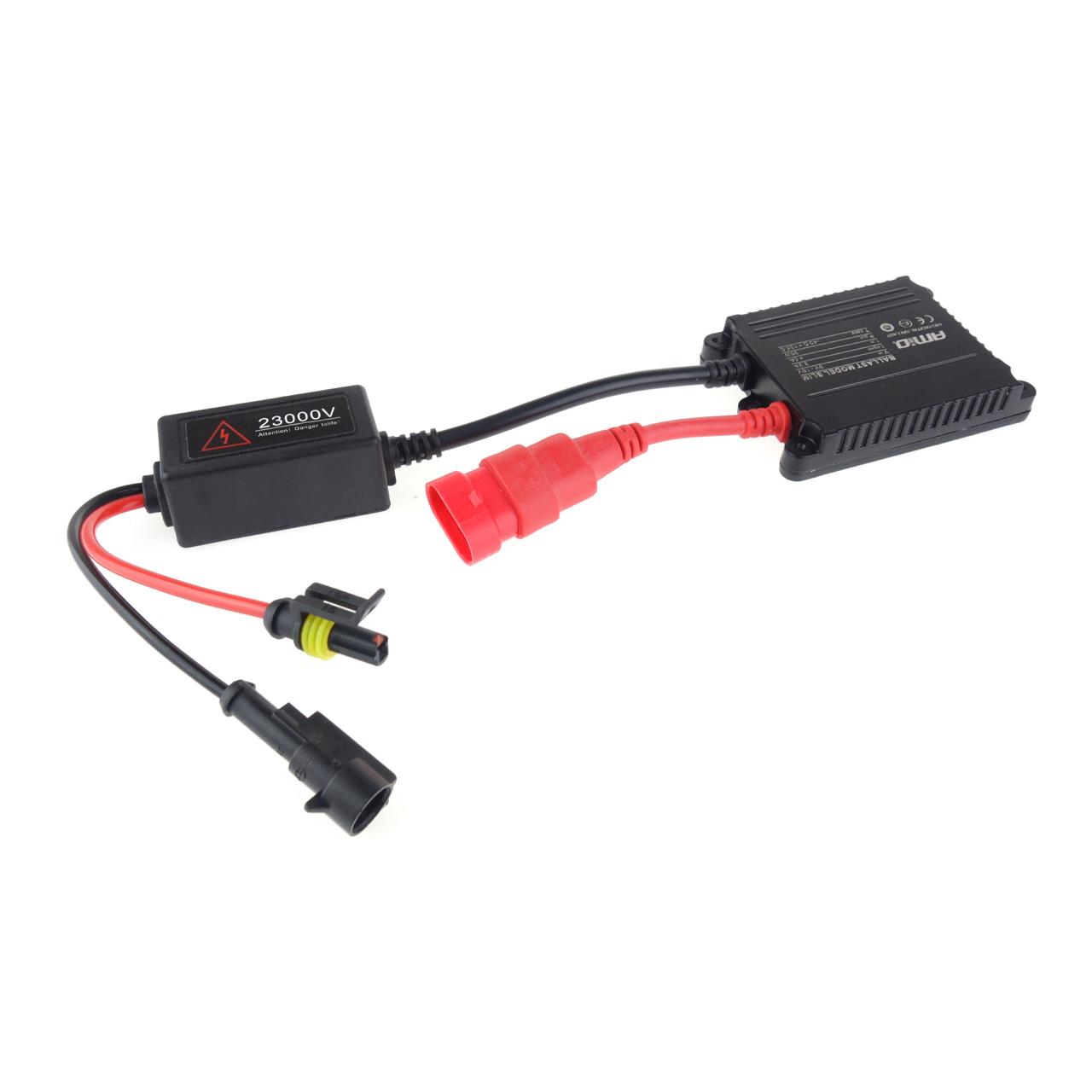 Kit XENON AC model SLIM, compatibil HB4, 9006, 35W, 9-16V, 4300K, destinat competitiilor auto sau off-road - imagine 2