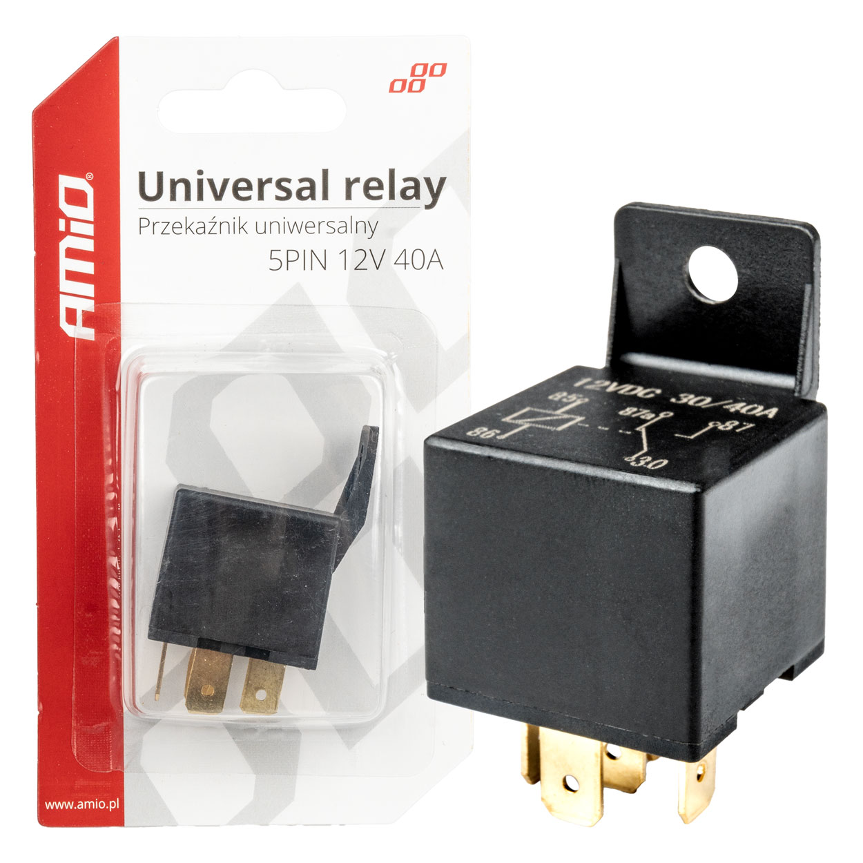 03509_01.jpg Releu auto universal cu 5 pini, tensiune 12V, 40A - imagine 1