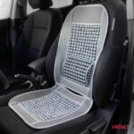 Husa scaun auto cu bile de masaj si suport lombar, dimensiuni 97 x 44 cm, culoare Gri - imagine 2