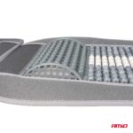 Husa scaun auto cu bile de masaj, suport lombar si tetiera, dimensiuni 131 x 46 cm, culoare Gri - imagine 7