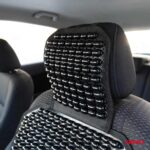 Husa scaun auto cu bile de masaj, suport lombar si tetiera, dimensiuni 126 x 44 cm, culoare Neagra - imagine 3