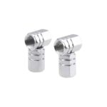 Set capacele auto pentru ventil hexagon argintiu 4 buc - imagine 3