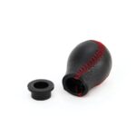 Nuca schimbator de viteza din piele cu cusatura rosie - imagine 2