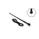 Antena radio auto universala 34cm cu adaptor 5mm ANT02 - imagine 2