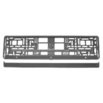 Suport numar inmatriculare din plastic, calitate Premium, culoare GRAFIT - imagine 2