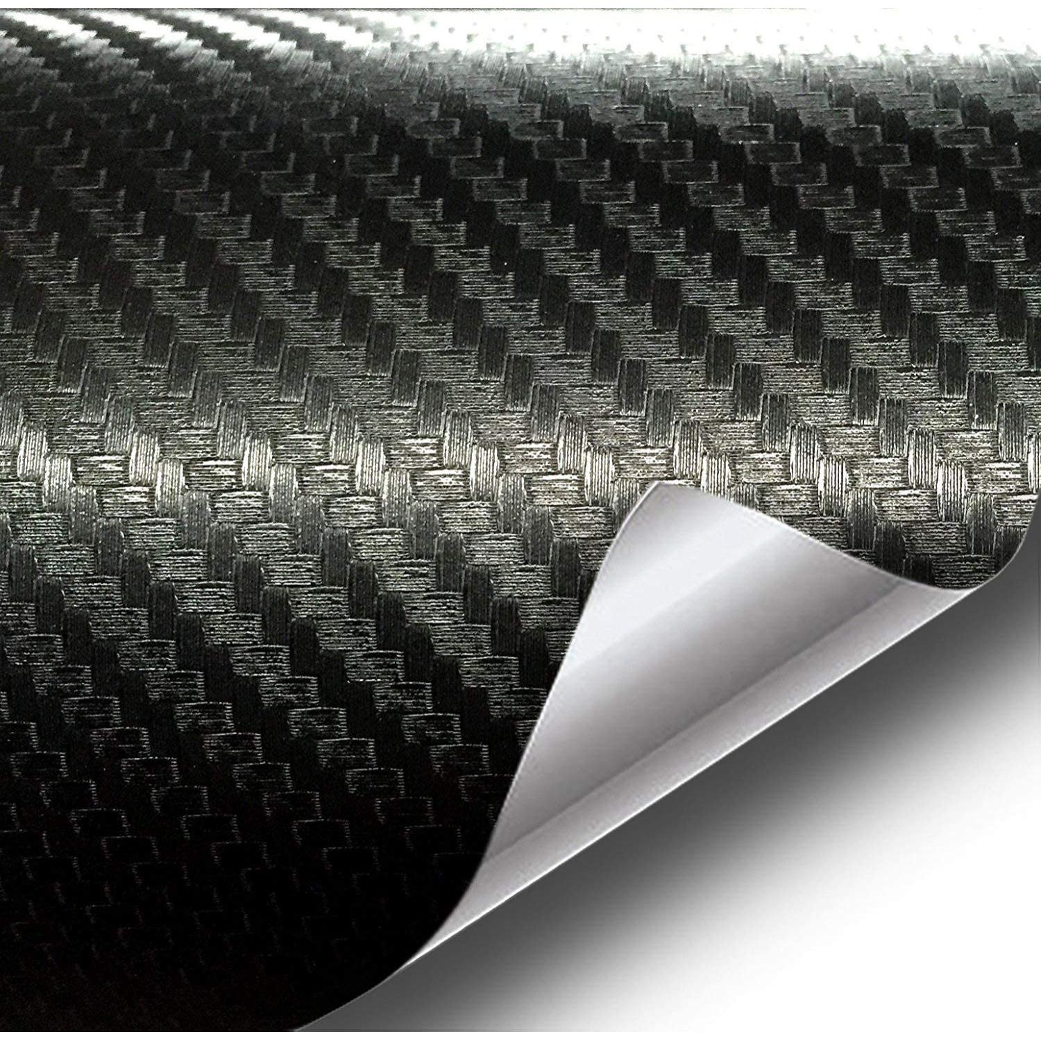 81WHD-JGbtL._AC_SL1500_-1.jpg Folie colantare auto Carbon 3D Negru, 3,0m x 1,52m - imagine 1