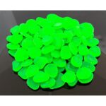 Set 100 pietre decorative fluorescente, culoare Verde, AVX-AG653B - imagine 2