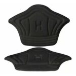 Set 10 buc. (5 seturi) de pernite protectie calcaie pentru incaltaminte, autoadezive, din spuma moale si material textil, culoare NEAGRA - imagine 2