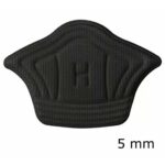 Set 10 buc. (5 seturi) de pernite protectie calcaie pentru incaltaminte, autoadezive, din spuma moale si material textil, culoare NEAGRA - imagine 3