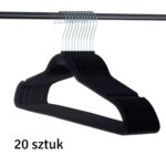 Set 20 de umerase catifelate, acoperite cu catifea moale, culoare Neagra - imagine 3