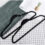 Set 20 de umerase catifelate, acoperite cu catifea moale, culoare Neagra - imagine 4