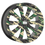 Set 4 Folii Imprimate Outdoor cu EcoSolvent, autoadezive, pentru decorarea jantelor auto, dimetru 60 cm, model FJT-19 - imagine 5