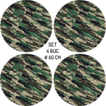 Set 4 Folii Imprimate Outdoor cu EcoSolvent, autoadezive, pentru decorarea jantelor auto, dimetru 60 cm, model FJT-19 - imagine 4