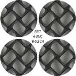 Set 4 Folii Imprimate Outdoor cu EcoSolvent, autoadezive, pentru decorarea jantelor auto, dimetru 60 cm, model FJT-22 - imagine 4