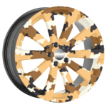 Set 4 Folii Imprimate Outdoor cu EcoSolvent, autoadezive, pentru decorarea jantelor auto, dimetru 60 cm, model FJT-28 - imagine 3