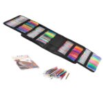 Set 242 piese, Pixuri cu gel multicolor + Rezerve + Carte de colorat + Penar - imagine 2