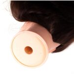Cap de manechin cu Par Natural pentru exersare coafuri - imagine 4