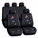Set huse scaun auto ieftine, Universale 9 piese, model BUTTERFLY