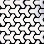 Set 2 folii autoadezive decupate pentru decorarea stopurilor auto, dimensiune 2 x 48 x 30cm, culoare Negru Mat, model HONEYCOMB TRIANGLE - imagine 5