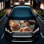 Folie Capota Auto "Hood Art" rezistenta la exterior, marime S (150 x 110cm) - Cod: AVX-CAPOTA-010S - imagine 2
