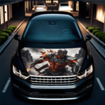 Folie Capota Auto "Hood Art" rezistenta la exterior, marime S (150 x 110cm) - Cod: AVX-CAPOTA-008S - imagine 2